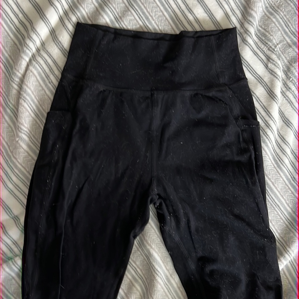 Black leggings- alphalux alphalete leggings- tummy control front panel - Picture 4 of 4
